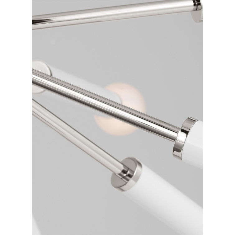 Polished Nickel 12-Light Sputnik Sphere Chandelier