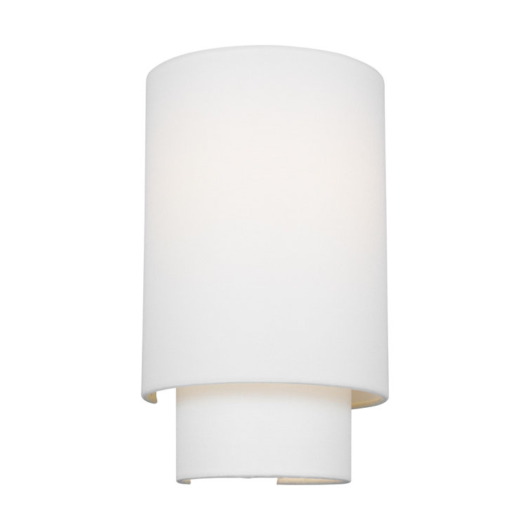 Sawyer Polished Nickel Cylinder Direct Wired Sconce, 14.13 in