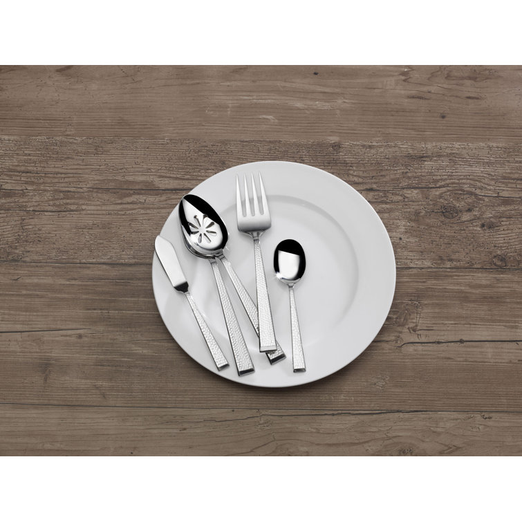Kyler Polished Stainless Steel 65-Piece Flatware Set