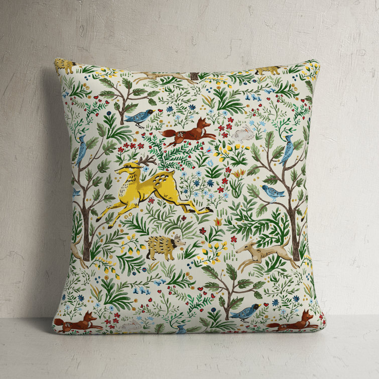 Frolic Citrus 22" Square Polyester Outdoor Throw Pillow