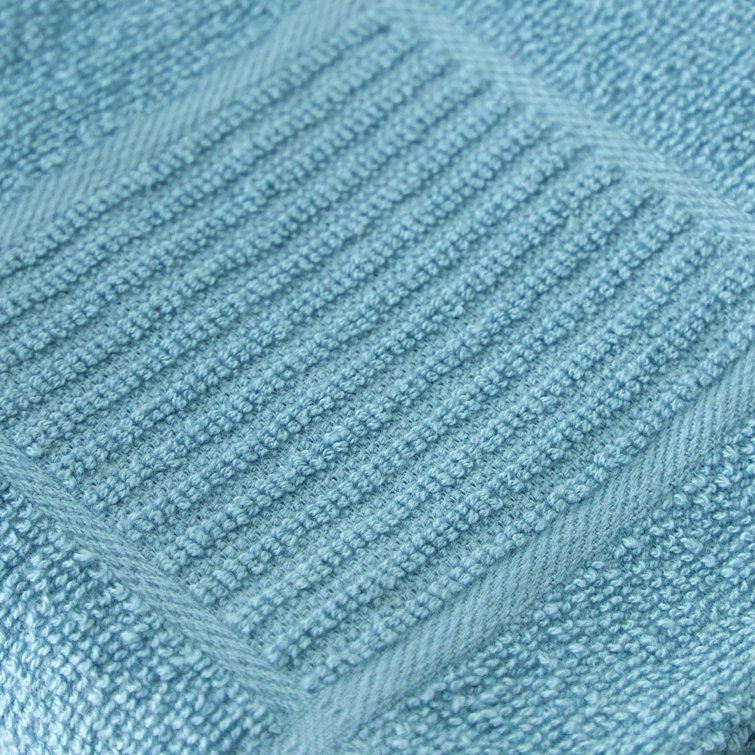 Breeze Blue and White Cotton Terry Kitchen Towel Set