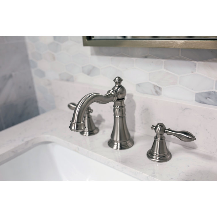 Matte Black English Classic 8" Widespread Bathroom Faucet