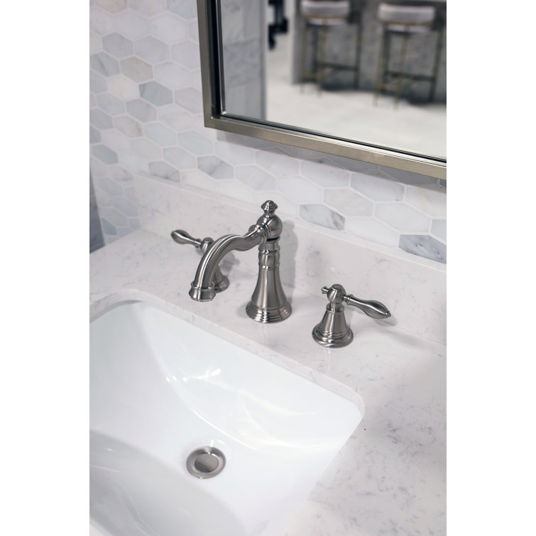 Matte Black English Classic 8" Widespread Bathroom Faucet
