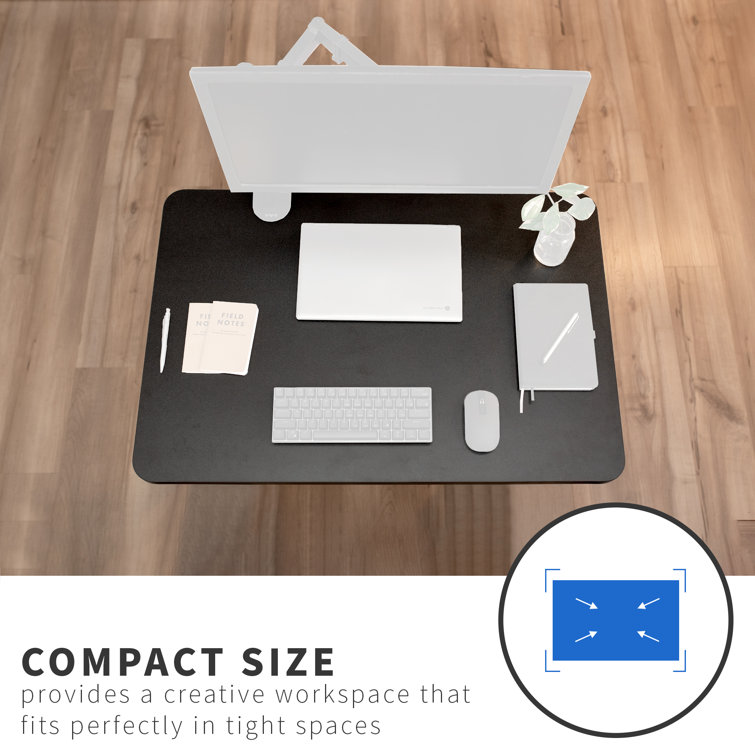 Black 36" x 24" Laminated Particle Board Table Top