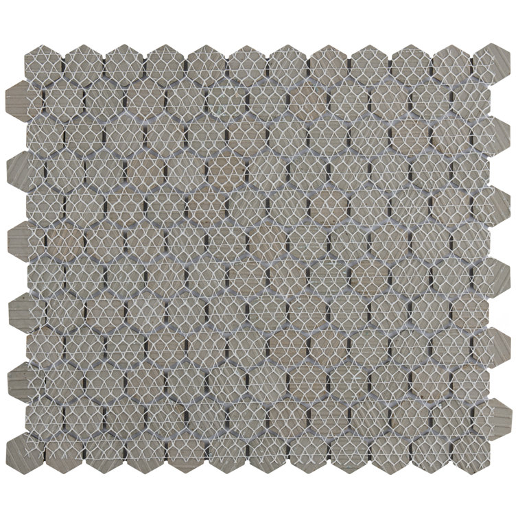 Matte White Hexagon Porcelain Mosaic Tile for Floor and Wall