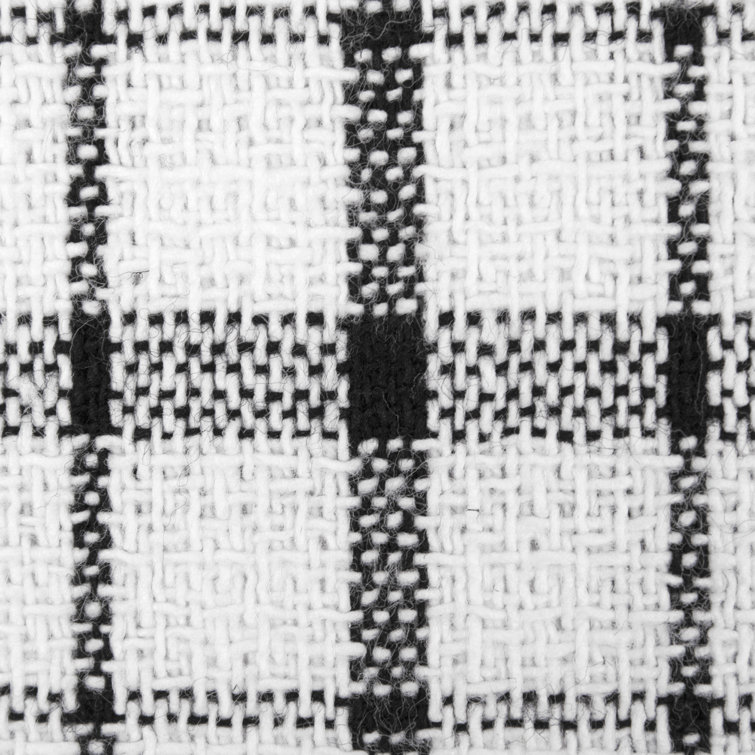 Black and White Checkered Cotton Kitchen Towel Set