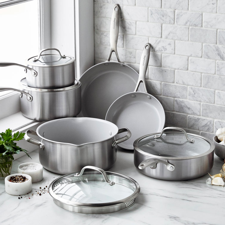 Venice Pro Stainless Steel Nonstick 10-Piece Cookware Set