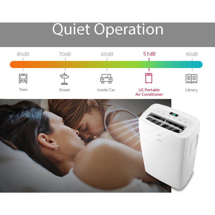 LG 6,000 BTU White Portable Air Conditioner with Remote