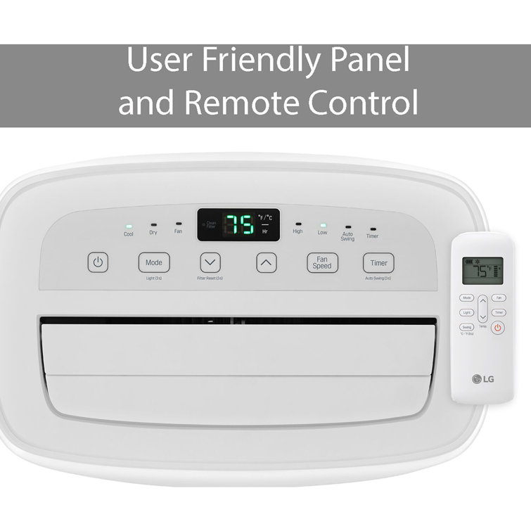 LG 6,000 BTU White Portable Air Conditioner with Remote