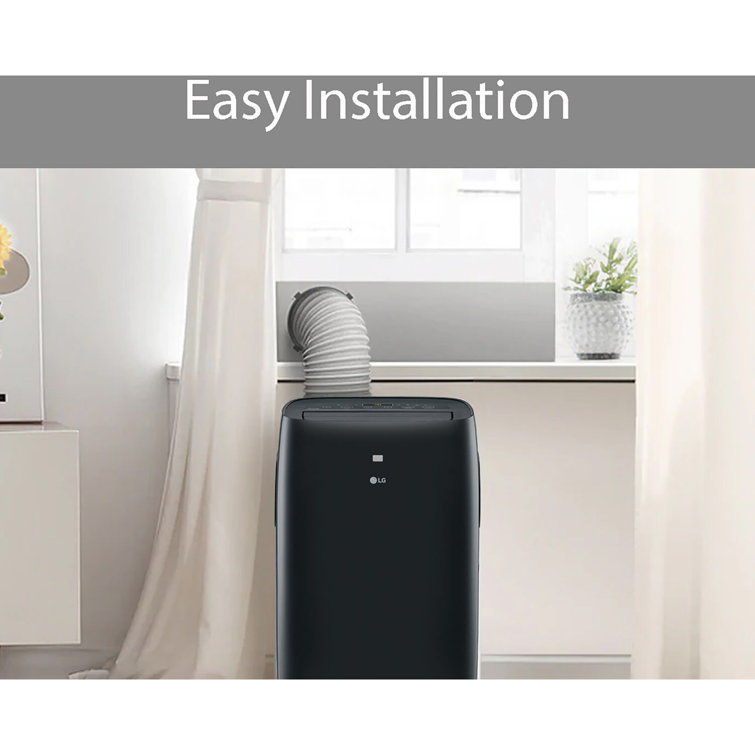 LG 8,000 BTU Black Portable Air Conditioner with Remote