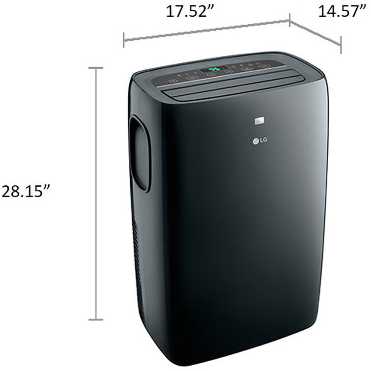 LG 8,000 BTU Black Portable Air Conditioner with Remote