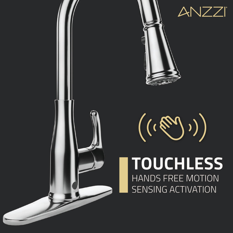 Stainless Steel Touchless Pull-Down Kitchen Faucet with Spray