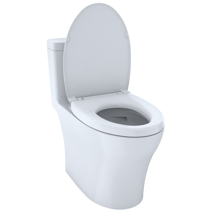 Elongated Bone Vitreous China Dual-Flush High-Efficiency Toilet