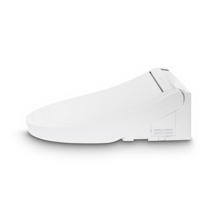 Modern White Elongated Heated Electronic Bidet Seat