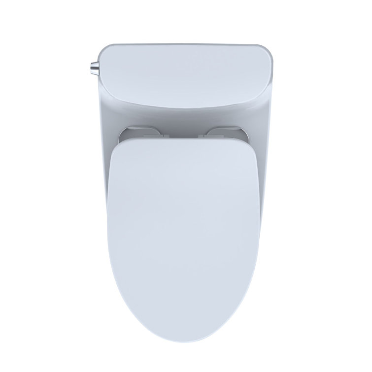 White High Efficiency Elongated One-Piece Toilet with Seat