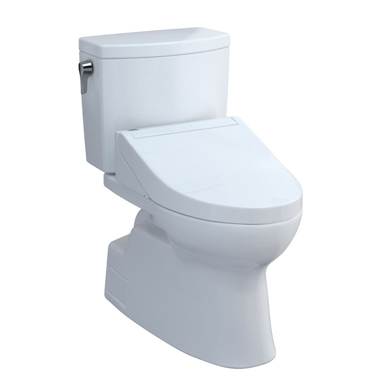 Vespin II Elongated White Vitreous China Toilet Bowl
