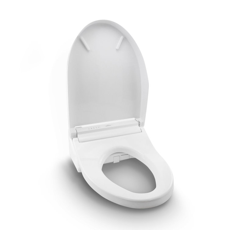Modern White Elongated Heated Electronic Bidet Seat