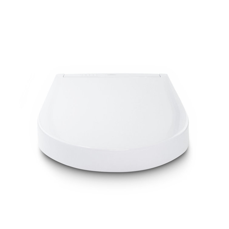 Modern White Elongated Heated Electronic Bidet Seat