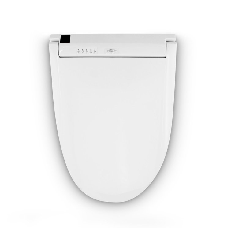 Modern White Elongated Heated Electronic Bidet Seat