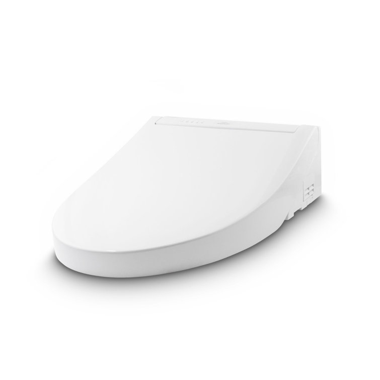 Modern White Elongated Heated Electronic Bidet Seat