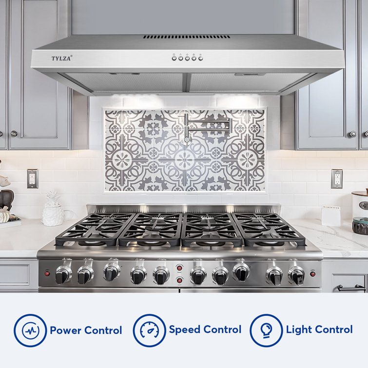 30" Stainless Steel Convertible Under Cabinet Range Hood with Charcoal Filter