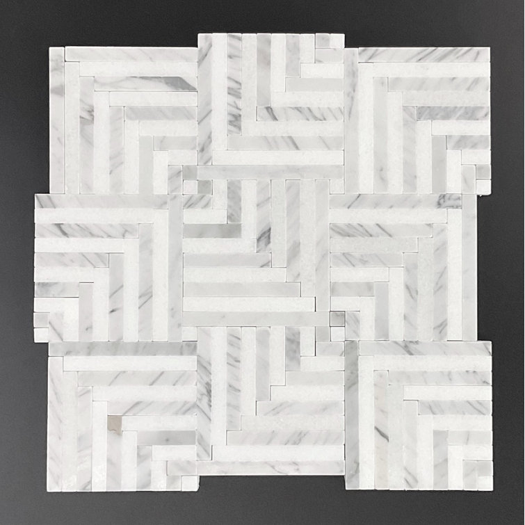 Thassos White Polished Natural Stone Mosaic Tile