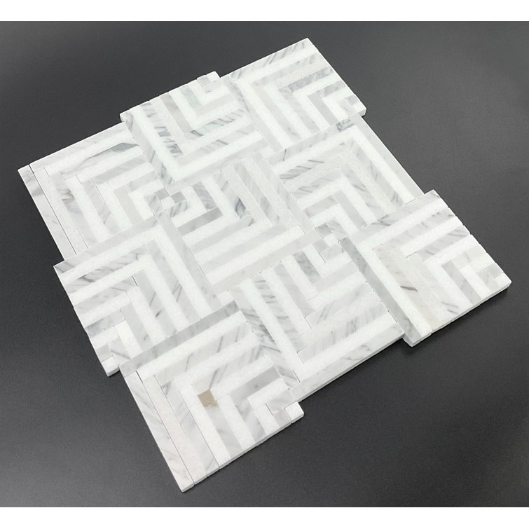 Thassos White Polished Natural Stone Mosaic Tile