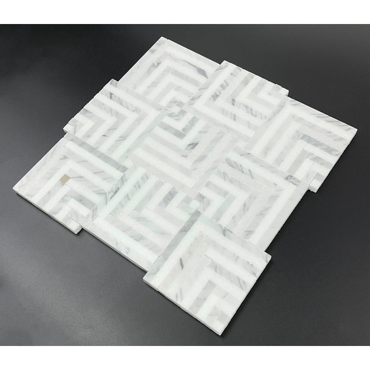 Thassos White Polished Natural Stone Mosaic Tile