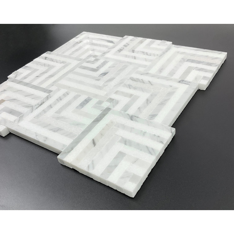 Thassos White Polished Natural Stone Mosaic Tile