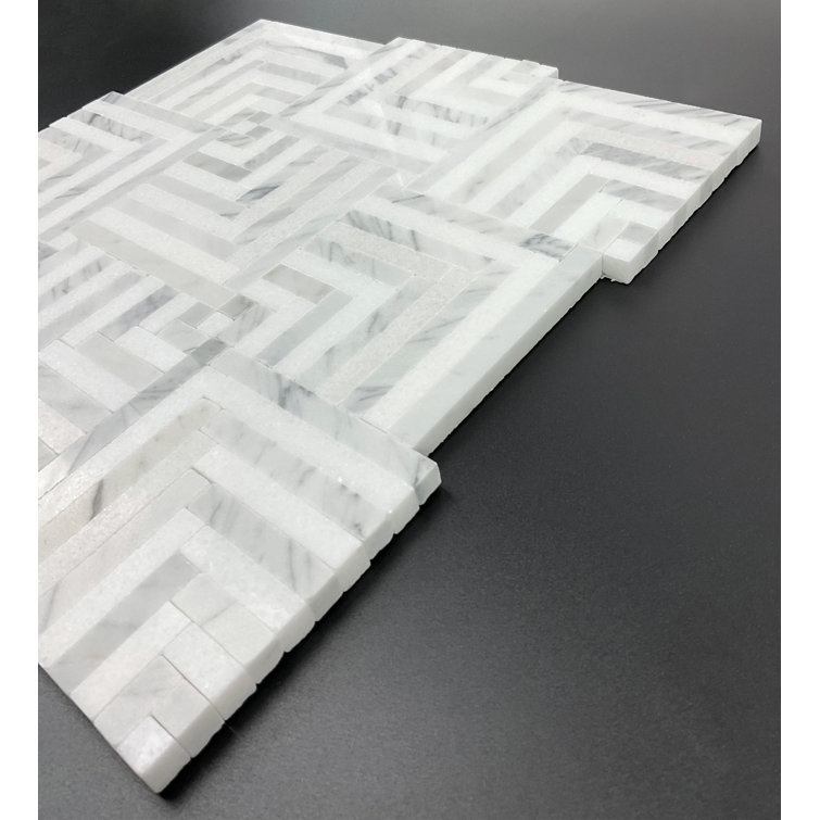 Thassos White Polished Natural Stone Mosaic Tile