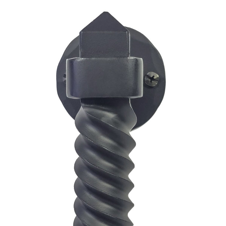 Castille 12" Black Hand-Forged Iron Door Pull