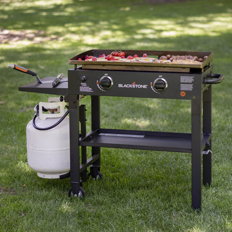 28-Inch Black Stainless Steel Propane Gas Hibachi Griddle