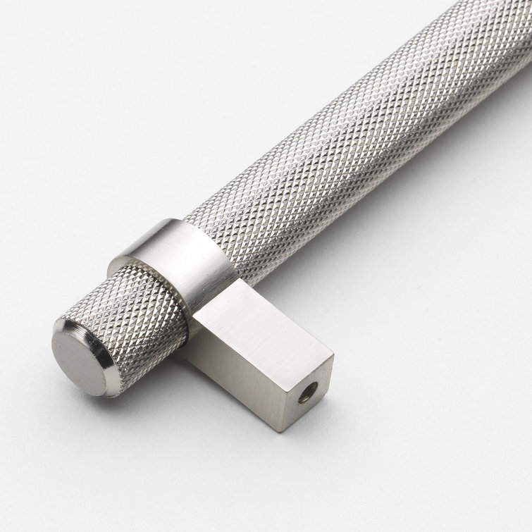 Stainless Steel Knurled Bar Pull with Mounting Hardware