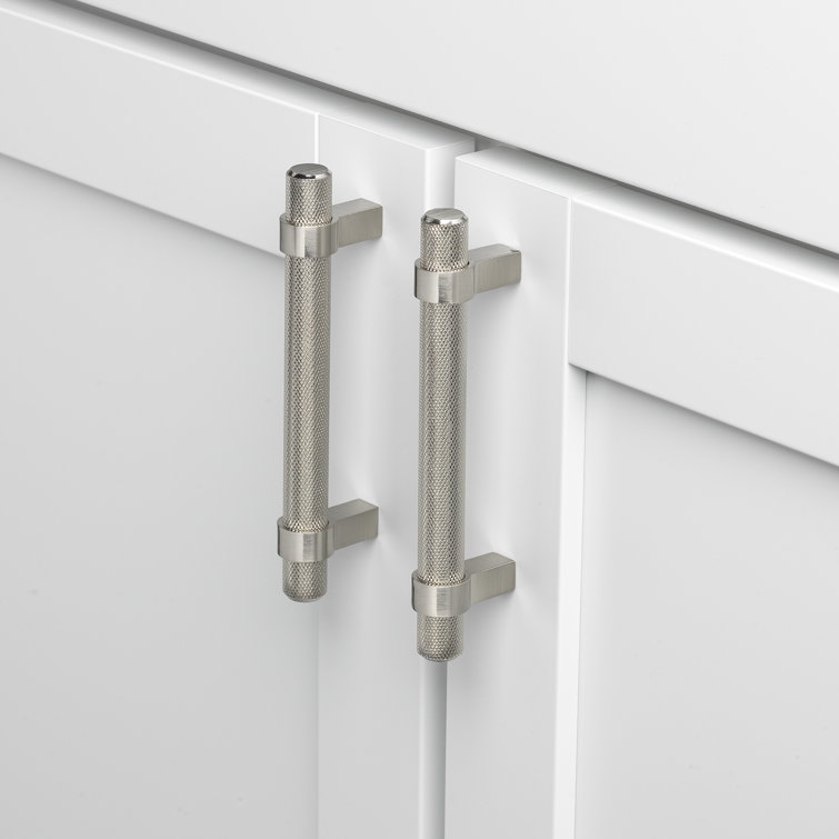 Stainless Steel Knurled Bar Pull with Mounting Hardware