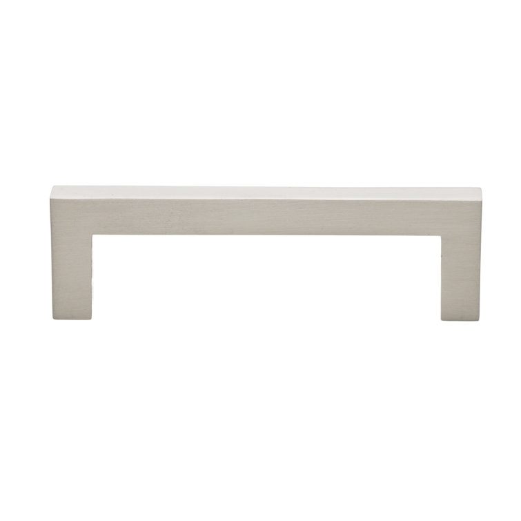5-Inch Satin Nickel Modern Square Bar Pull with Mounting Hardware