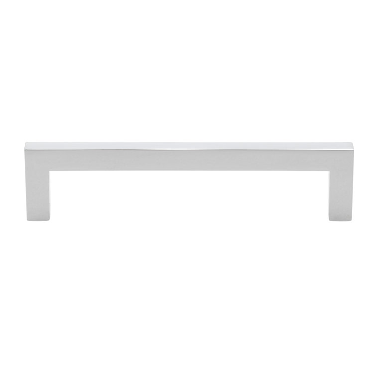 Polished Chrome 5-Inch Modern Square Bar Pull
