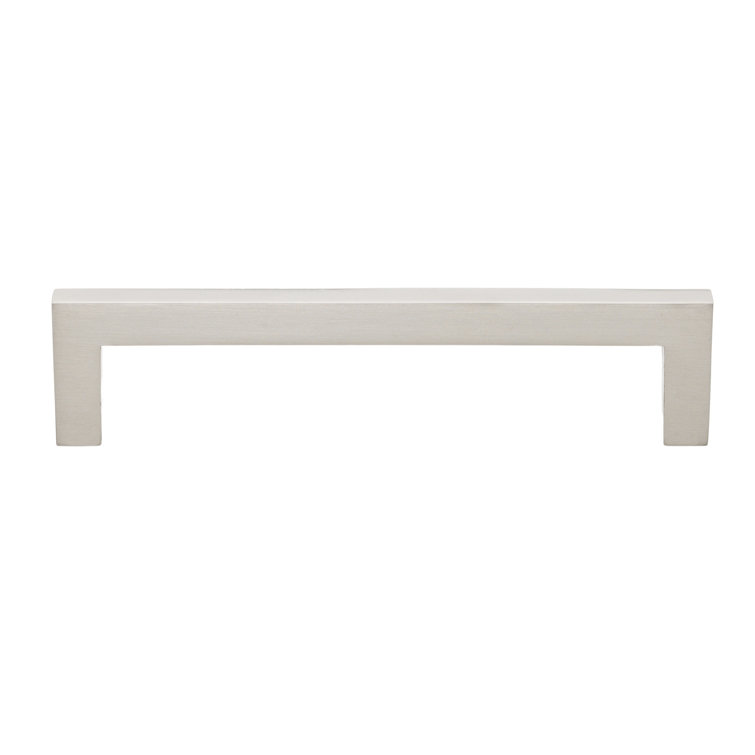 5-Inch Satin Nickel Modern Square Bar Pull with Mounting Hardware