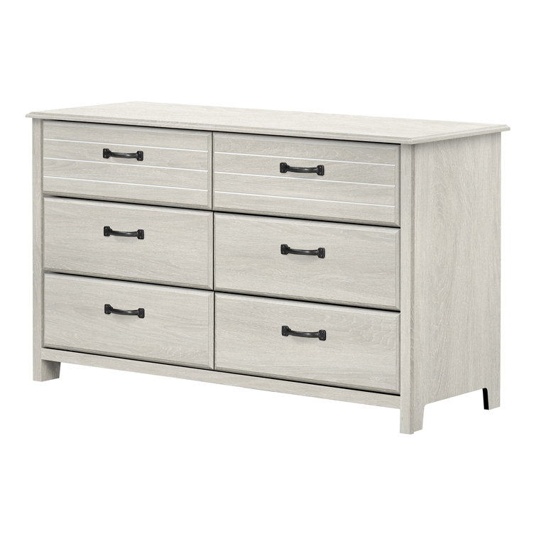 Winter Oak Double Dresser with Extra Deep Drawers