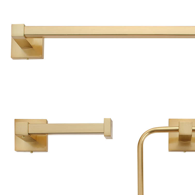 Dakota Matte Brass 4-Piece Bathroom Hardware Set