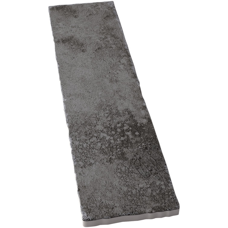 Vandalay Polished Gray 3x12 Industrial Subway Tile