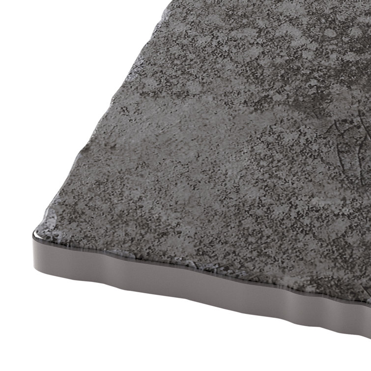 Vandalay Polished Gray 3x12 Industrial Subway Tile