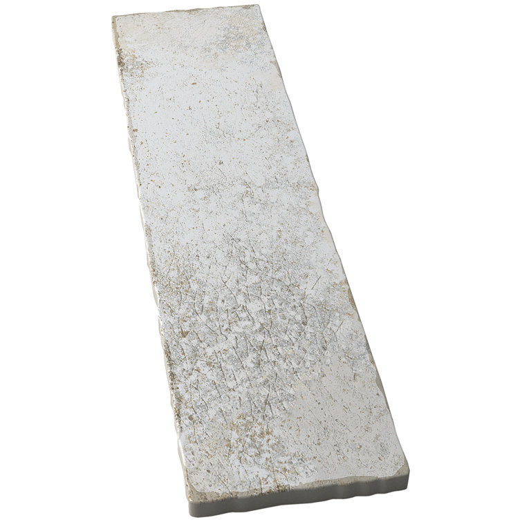 Mandalay White Polished Ceramic Subway Wall Tile 11.81 x 2.95 in