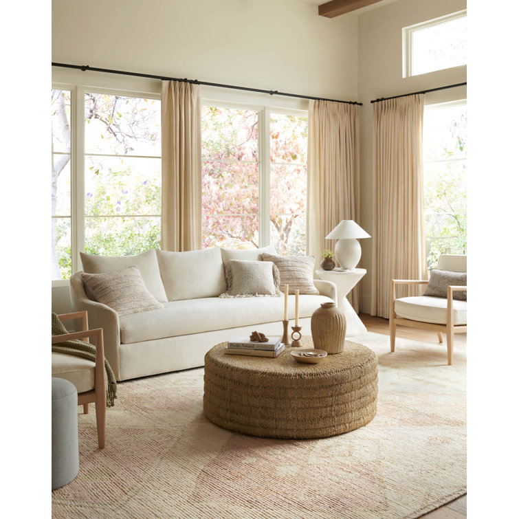 Sagitta Natural Cotton Base Embroidered Wool Lumbar Pillow Set