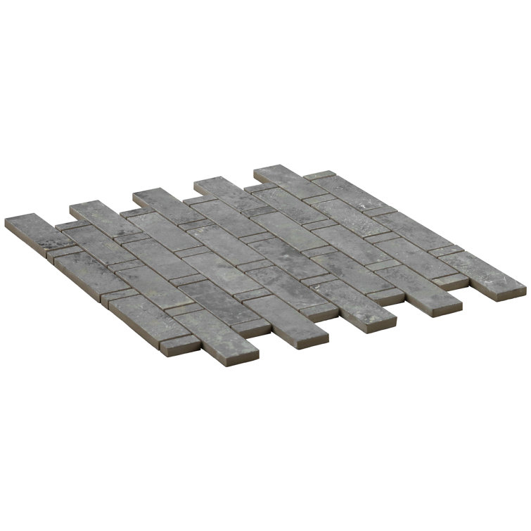 Mantis Sage Matte Porcelain Geometric Mosaic Tile 12" x 12"