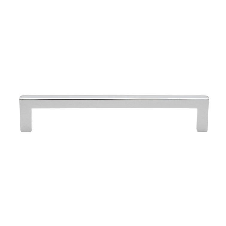Polished Chrome 5-Inch Modern Square Bar Pull