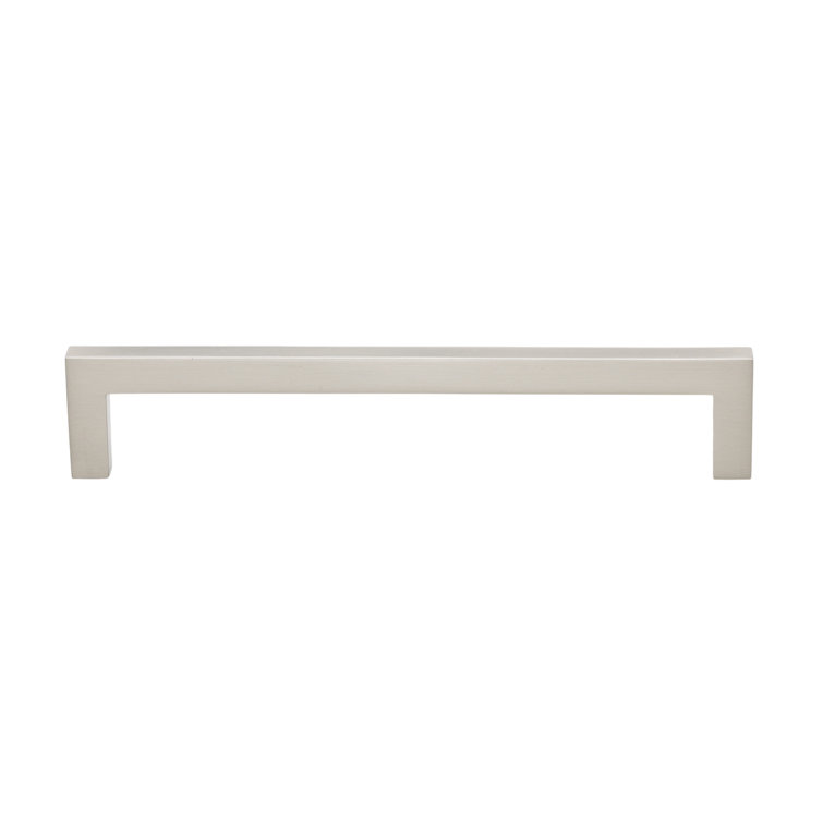5-Inch Satin Nickel Modern Square Bar Pull with Mounting Hardware