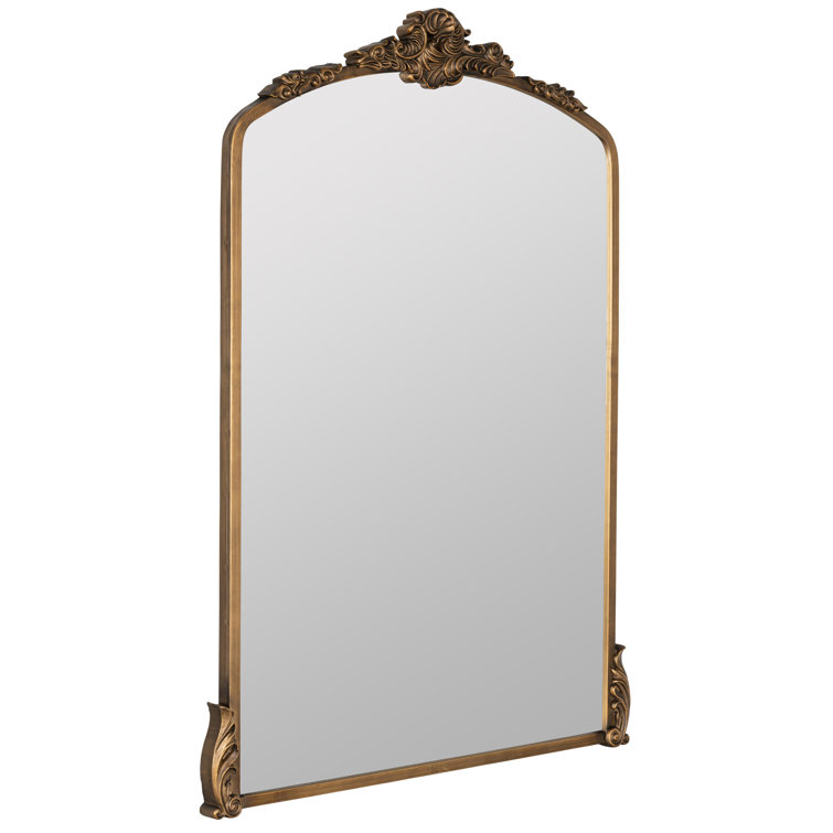 Antique Gold Ornate Rectangular Wall Mirror