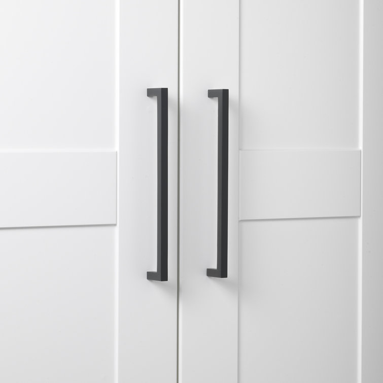 Matte Black Steel Modern Cabinet Drawer Bar Pull