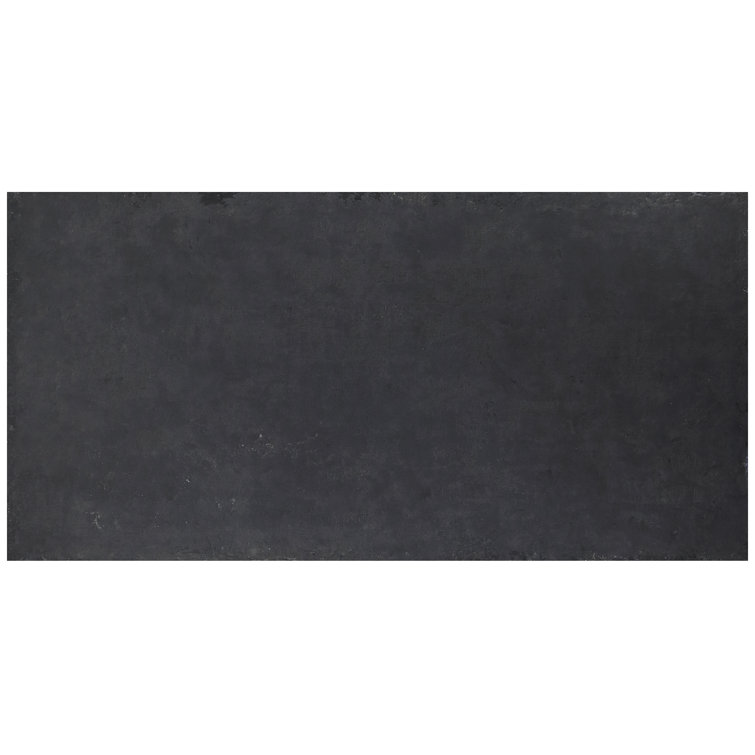 Stonehenge 24'' x 48'' Matte Black Porcelain Tile
