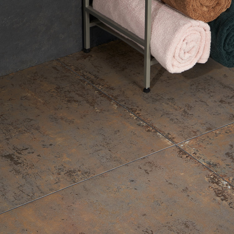 Mantis 24" Matte Brown Porcelain Stone Look Tile
